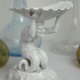 Empty Pocket Shell & Character Porcelain White De Capodimonte Italy XX th