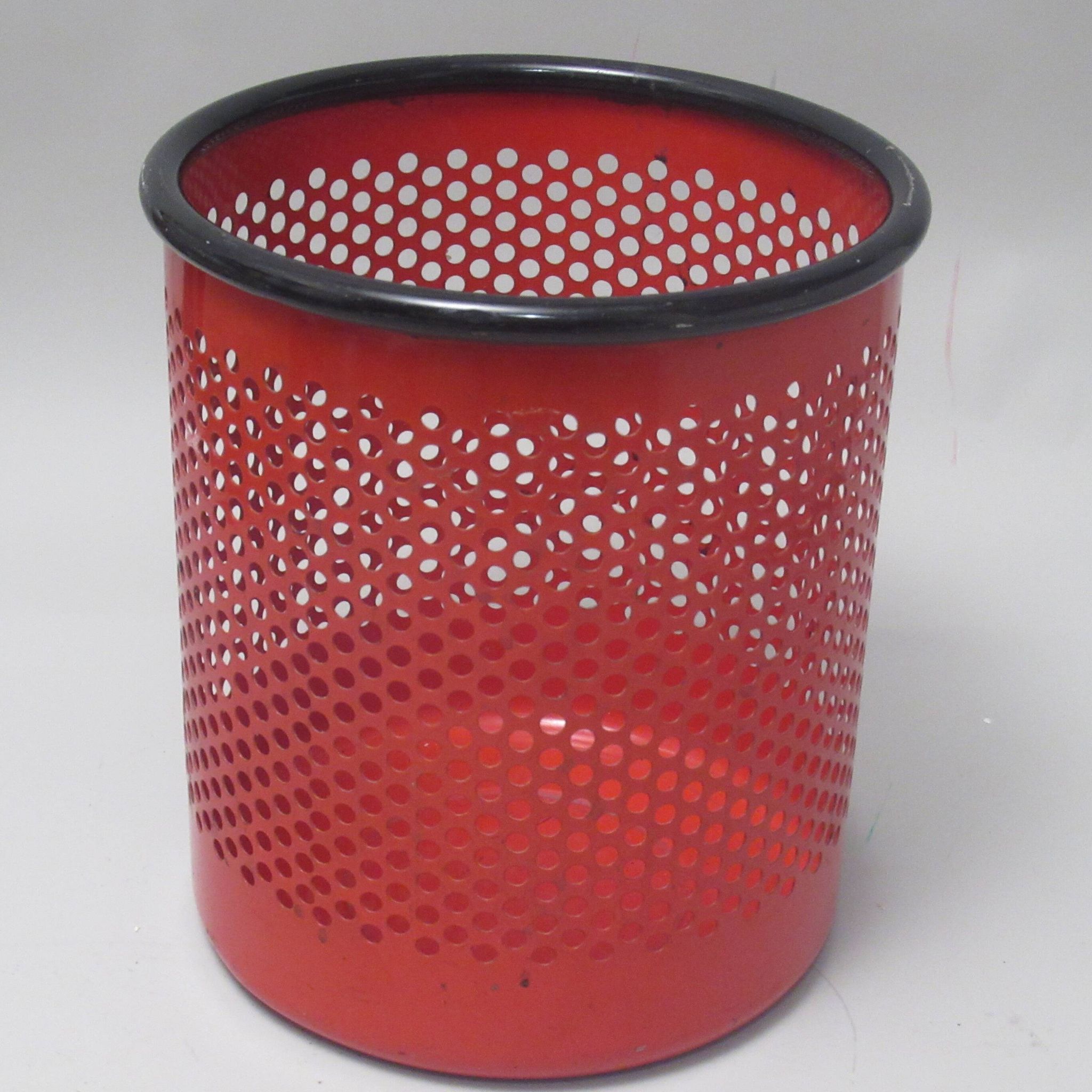 Corbeille Cribbio rouge Rexite Années 80
