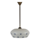 Opaline glass pendant light
