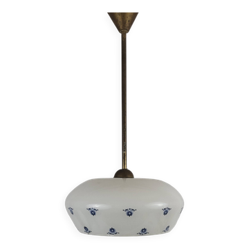 Suspension en verre opalin