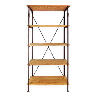Étagère en bois et métal