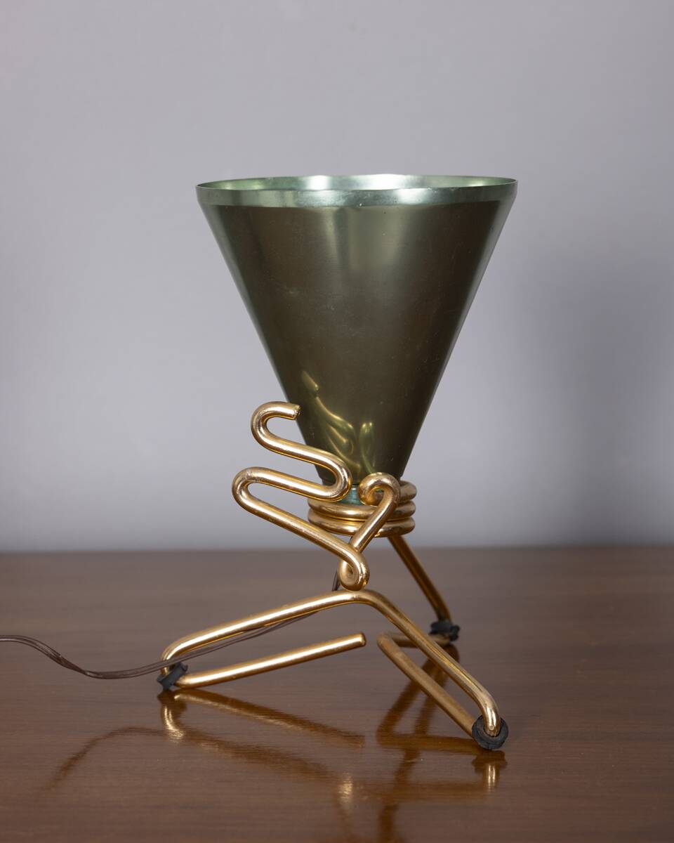 Vintage 1950s table lamp designed by Ettore Sottsass for Rinnovel