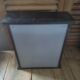 Medicine cabinet toilet solid wood black patinated