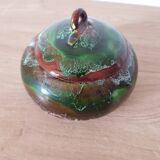 Small green Vallauris style candy box