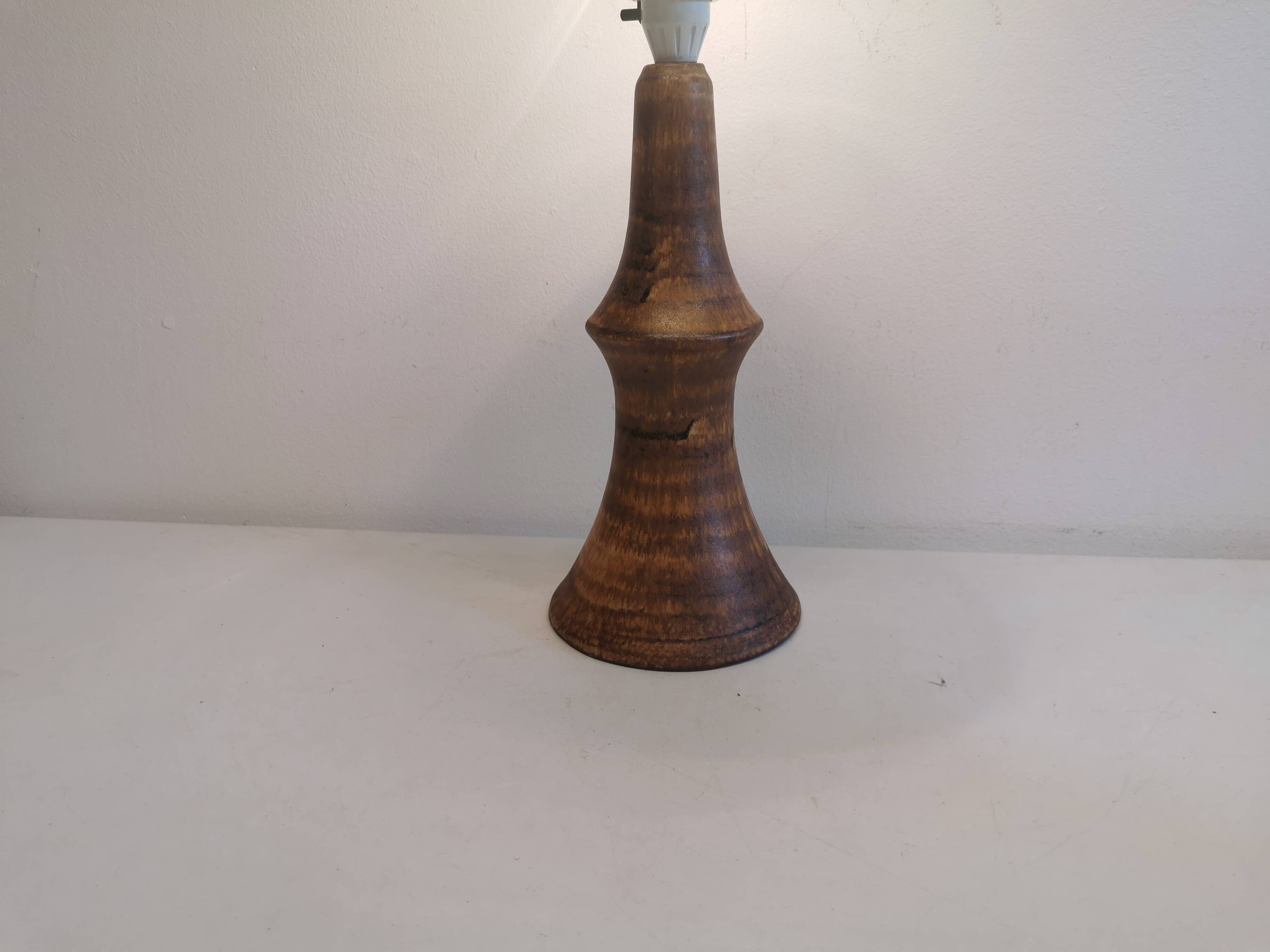 Ceramic table lamp.  Designed by Bruno Karlsson (BK) for Ego Stengods Ateljé in Sweden.
