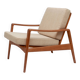 1960s armchair in oak, Arne Wahl Iversen für Komfort