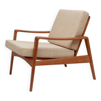 1960s armchair in oak, Arne Wahl Iversen für Komfort