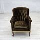 Fauteuil scandinave des années 1950, velours vert, bois de frêne.