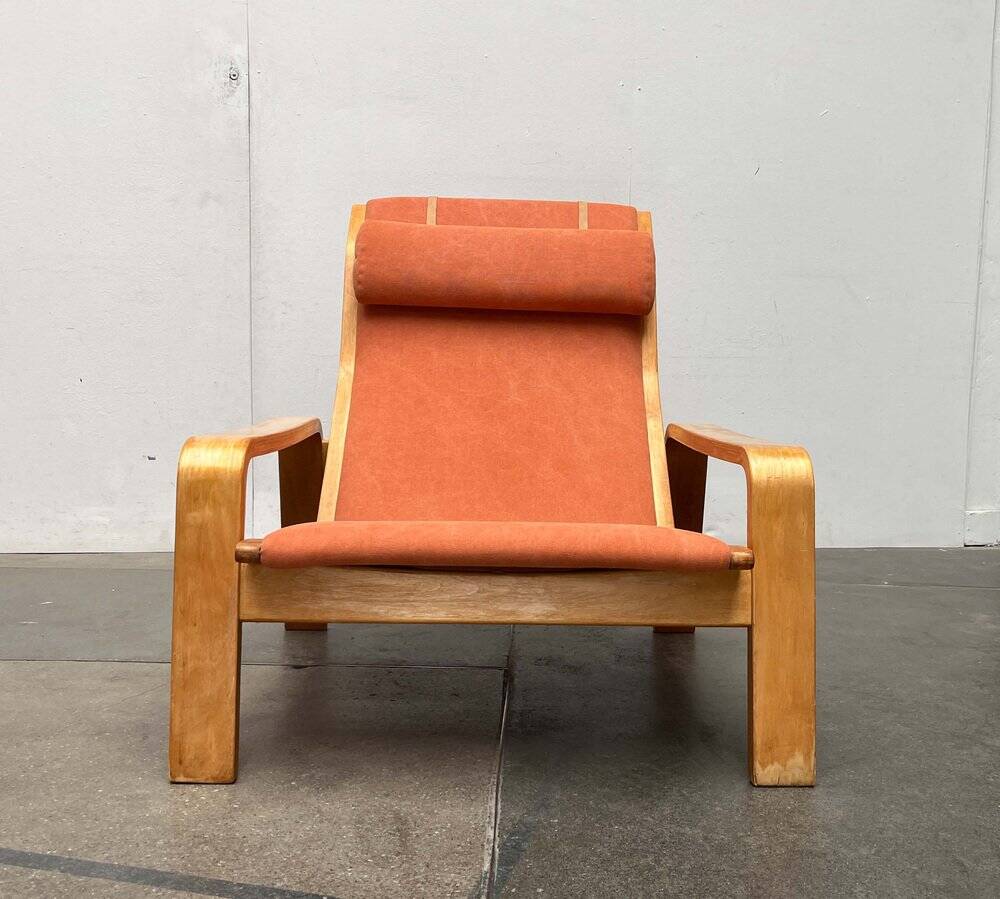 Mid-century modern Pulkka lounge chair by Ilmari Lappalainen for Asko, 1960s.