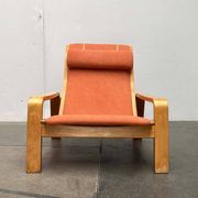 Mid-century modern Pulkka lounge chair by Ilmari Lappalainen for Asko, 1960s.