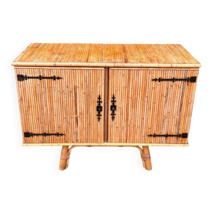 buffet bambou et rotin