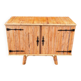 Bamboo and rattan buffet Audoux Minet