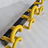 Wall rack Unilux style 80s, 3 hooks, 40 cm
