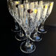 Bohemia - glasses on foot (6) - Modern mid-century - Lead crystal 24% Pbo
