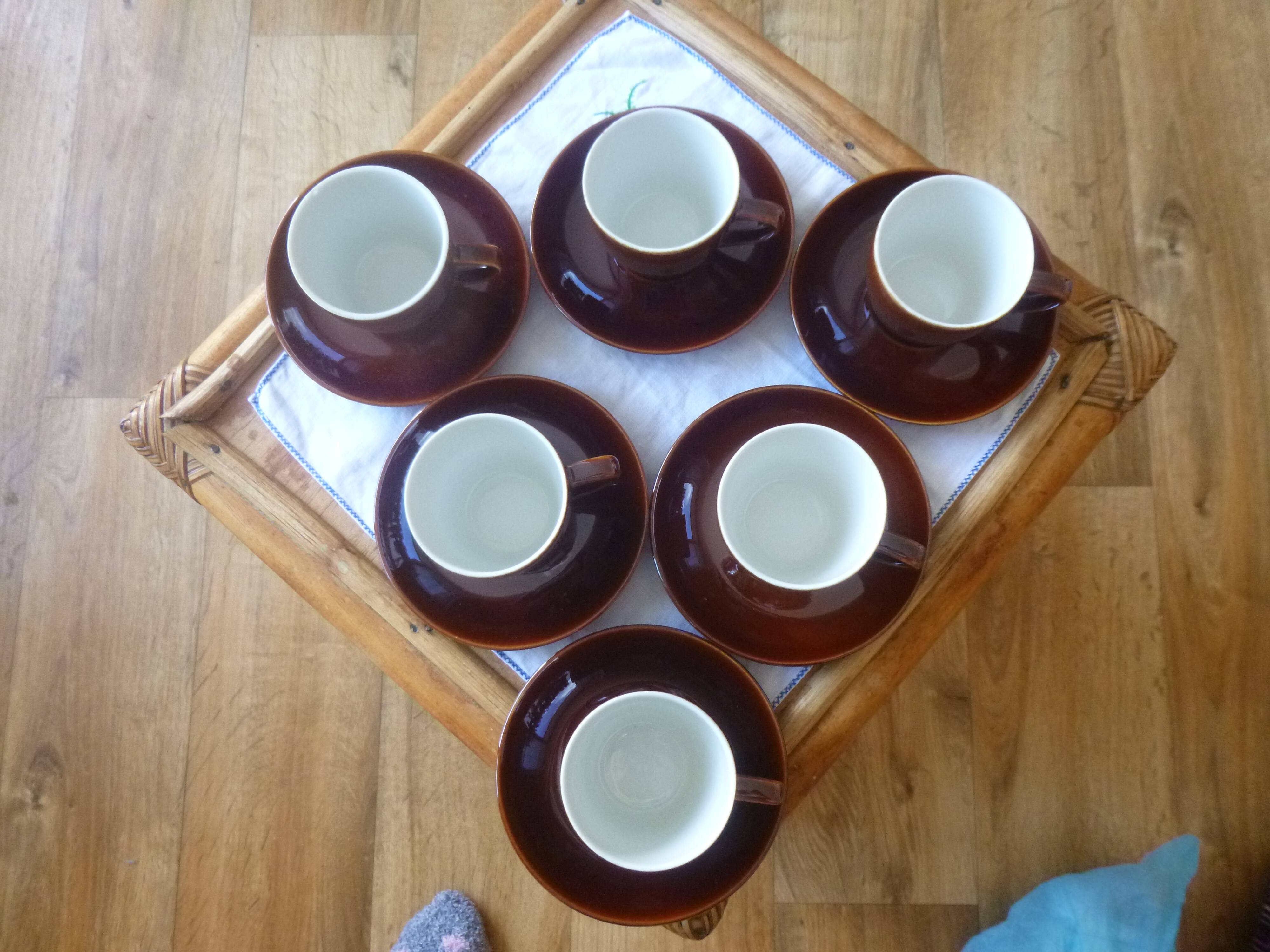 Coffee service with milk jug Villeroy & Boch model bistro 1960s