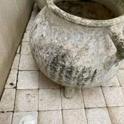 Jardinière marmite,  fibrociment 60’S