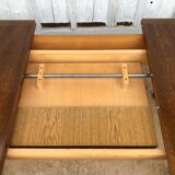 Rectangular Scandinavian butterfly table in solid wood