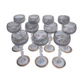 11 art deco liquor glasses