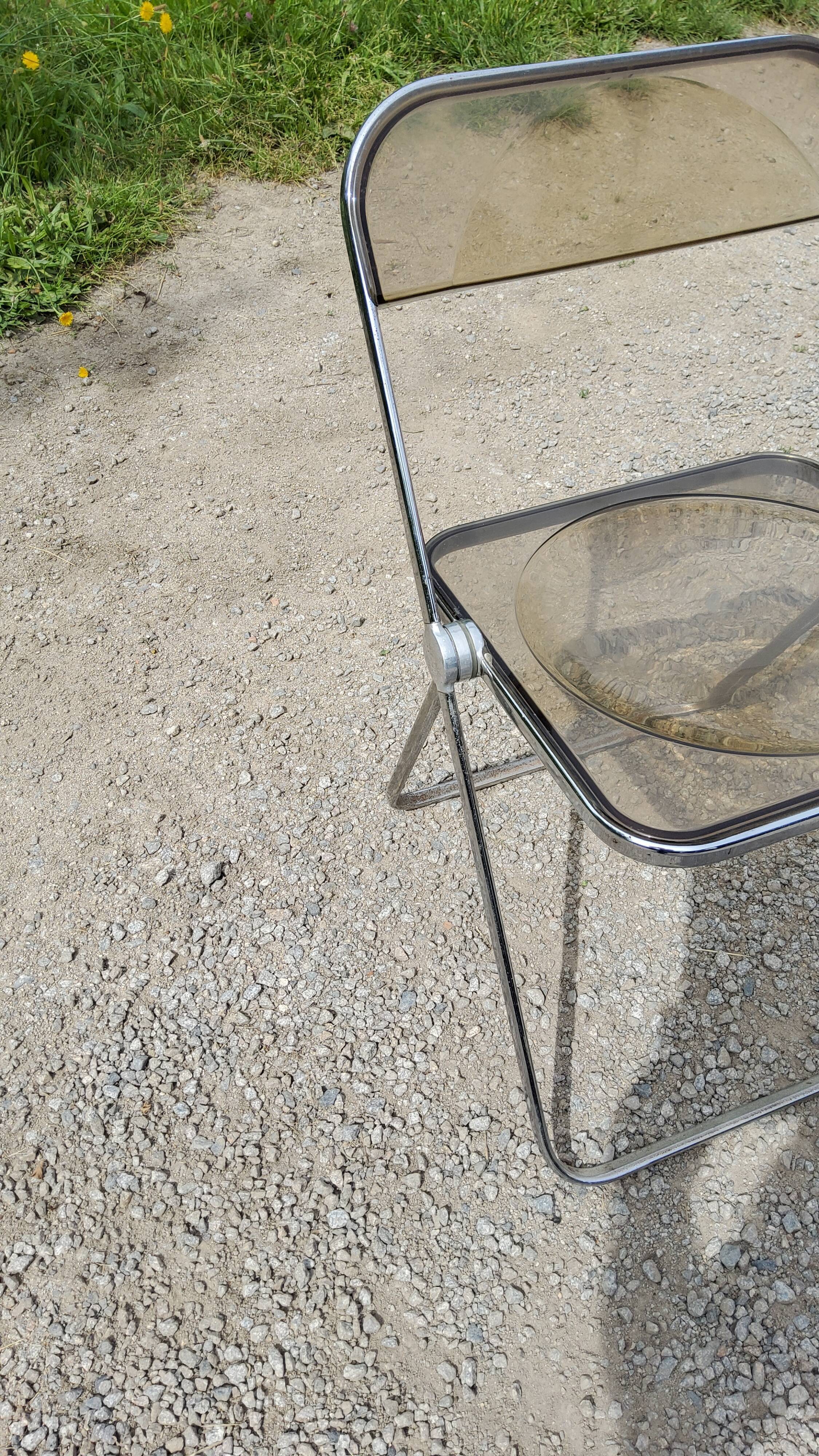 Set of 3 plia chairs by Giancarlo Piretti from the 70s