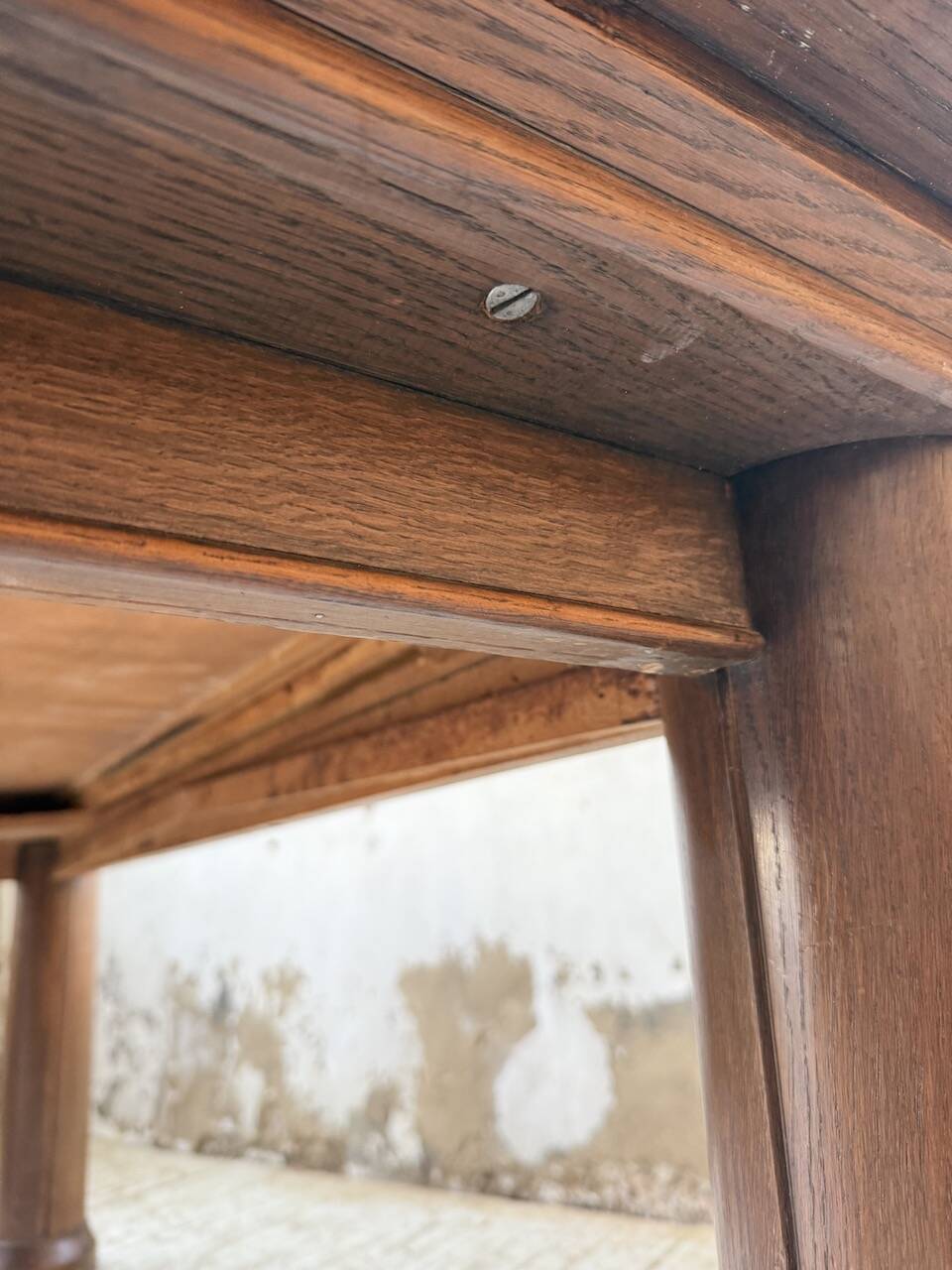 Dudouyt oak dining table 1940