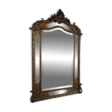 Large 19th century bevelled glazing bezel mirror