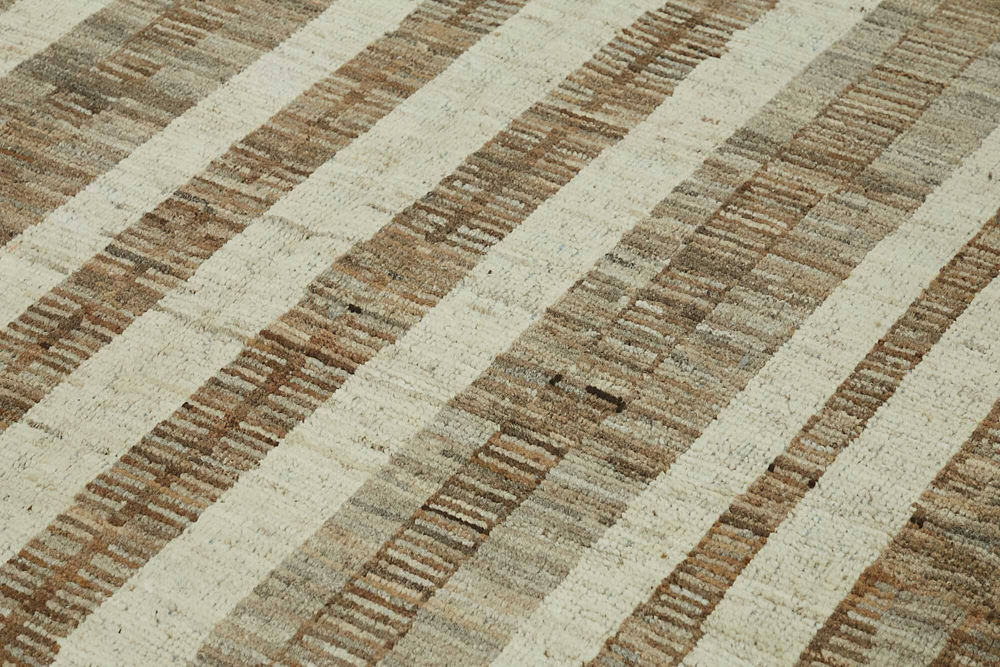 Handmade Tribal Decorative 287 cm x 369 cm Beige Wool Carpet