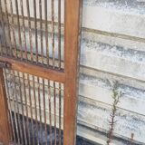 Old teak and wrought iron gate