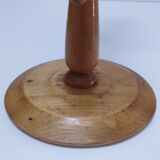 Three Scandinavian wooden candle holders, vintage design