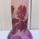 Vase Gallé décor fleurs Nancy art nouveau