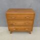 commode vintage en bois pieds compas