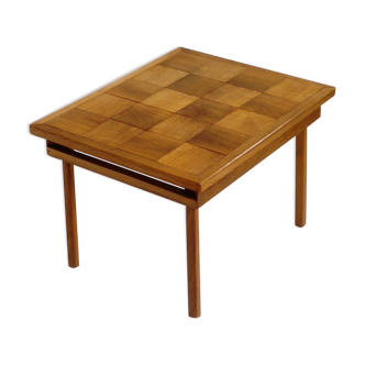 Table basse à damier vintage des années 60