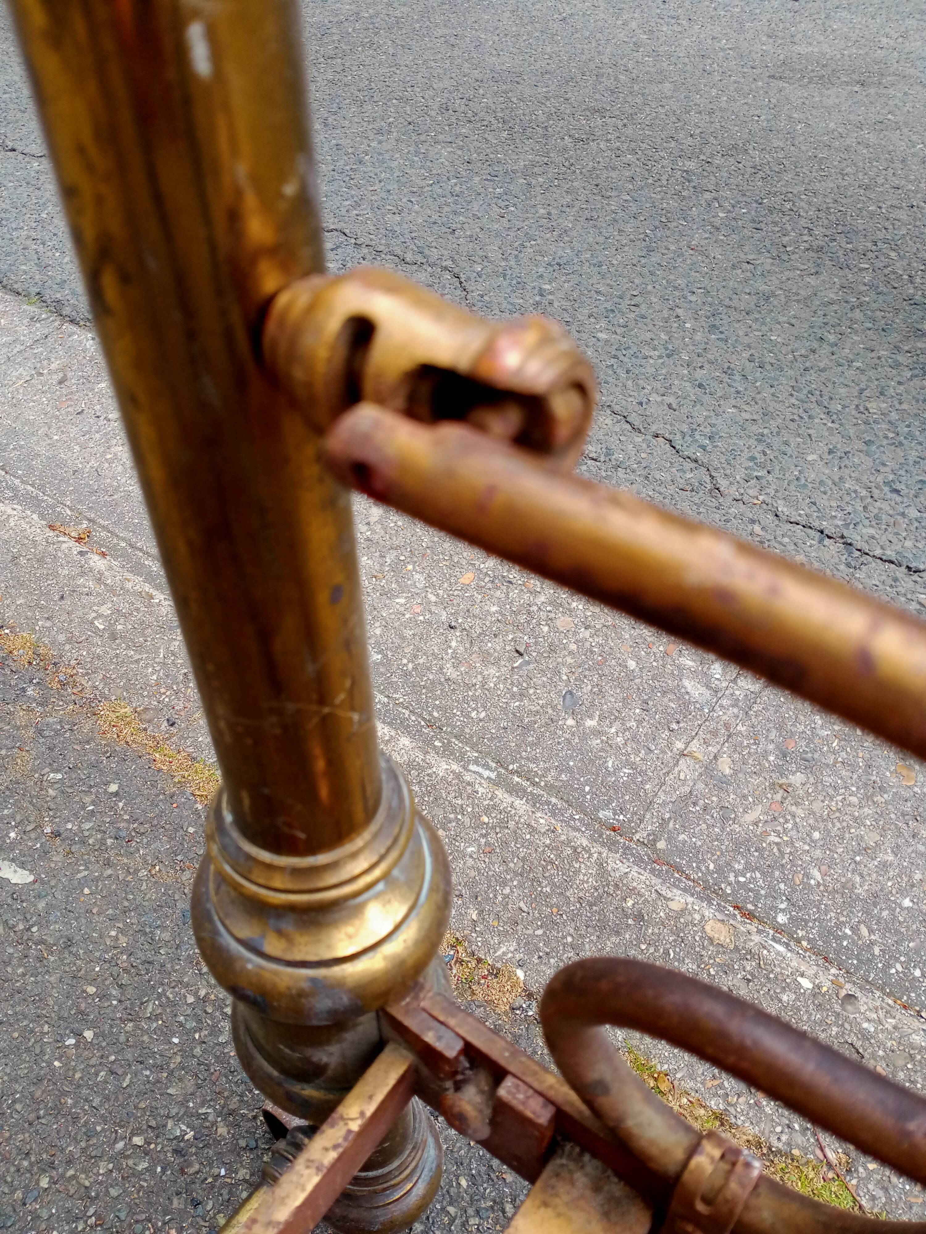 Brass bed