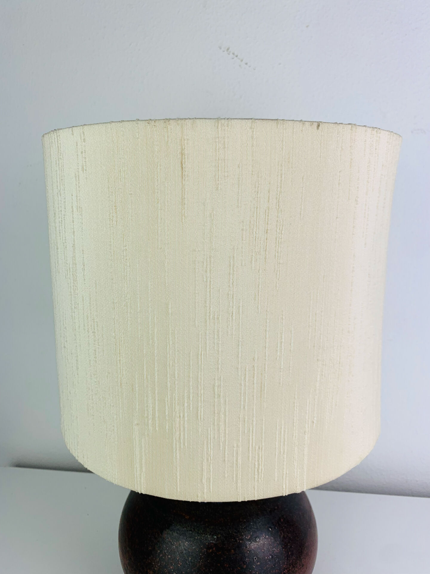 Lampe boule grès vintage, années 60 