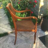 Pair of caned chairs