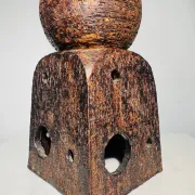 Lampe de table en grès par Pieter Groeneveldt, Pays-Bas, vers les années 1950.
