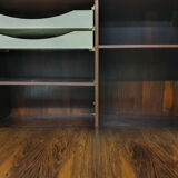 Bibliothèque murale en palissandre par Kai Kristiansen pour Feldballes Mobelfabrik, Danemark années 1950