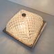 Golden globe ceiling light, bubble glass and brass