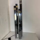 Mid-Century Modernist Italian Architectural Sciolari Cubic Floor Lamp by G