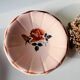 Antique Digoin Sarreguemines Frégate model dish with pink floral decoration