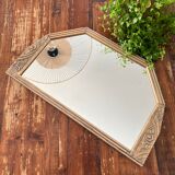 Art Deco mirror golden patina