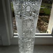 Vase en cristal taillé – milieu xxème