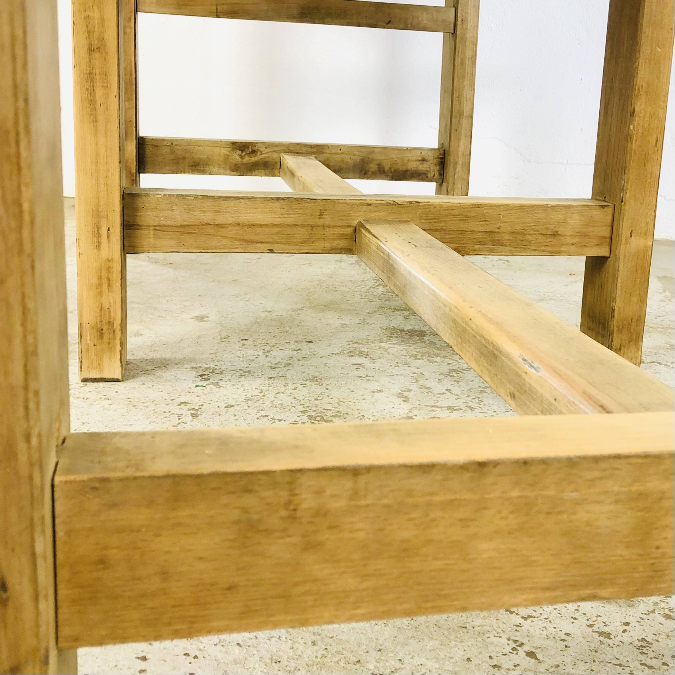 French old beech bakery table