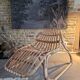 Fauteuil rotin allongé