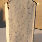 Pot washbasin wall mounted sheet metal enamelled