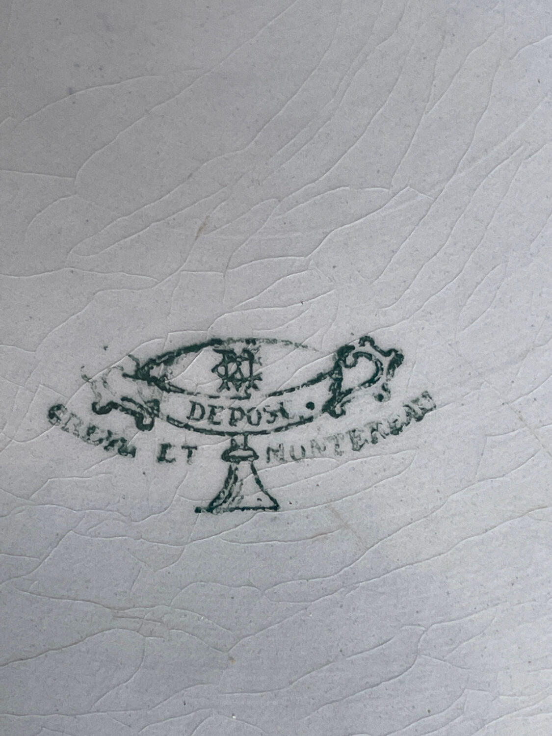 Plat Creil et Montereau « Japon » XIXeme siècle