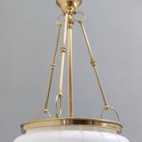 Murano Glass and Brass Ceiling Light in Neoclassical Style, Italy
