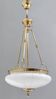 Murano Glass and Brass Ceiling Light in Neoclassical Style, Italy