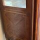 Louis XVI style display case in veneer marquetry, late 19th century