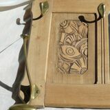 Art Deco mirror coat rack