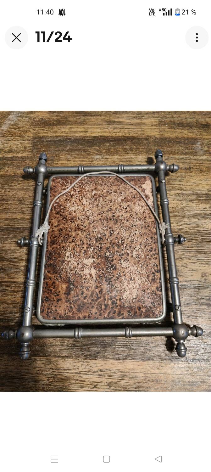 Miroir triptyque 1900 biseauté Barbier